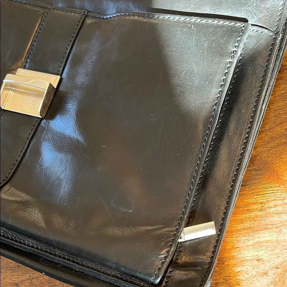 Genuine Leather Black Briefcase/Sachel